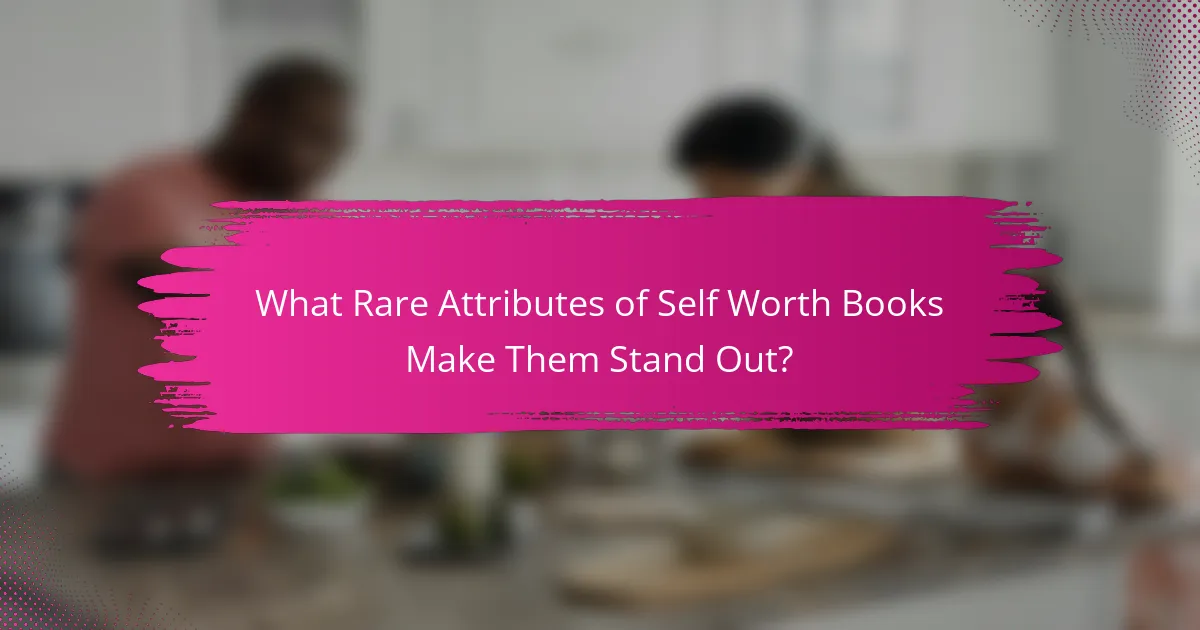 What Rare Attributes of Self Worth Books Make Them Stand Out?